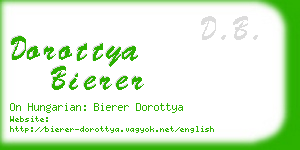 dorottya bierer business card